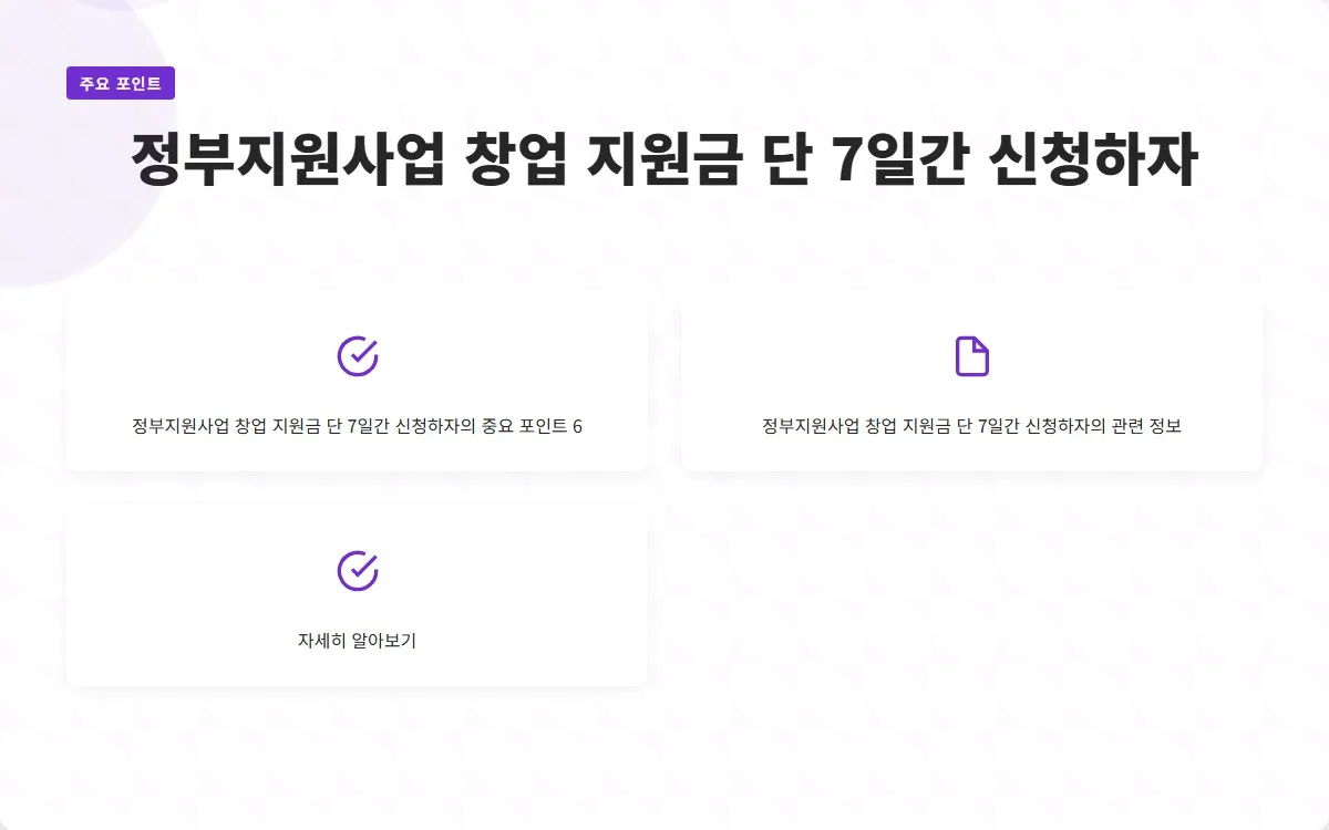 정부지원사업 창업 지원금 이미지 8