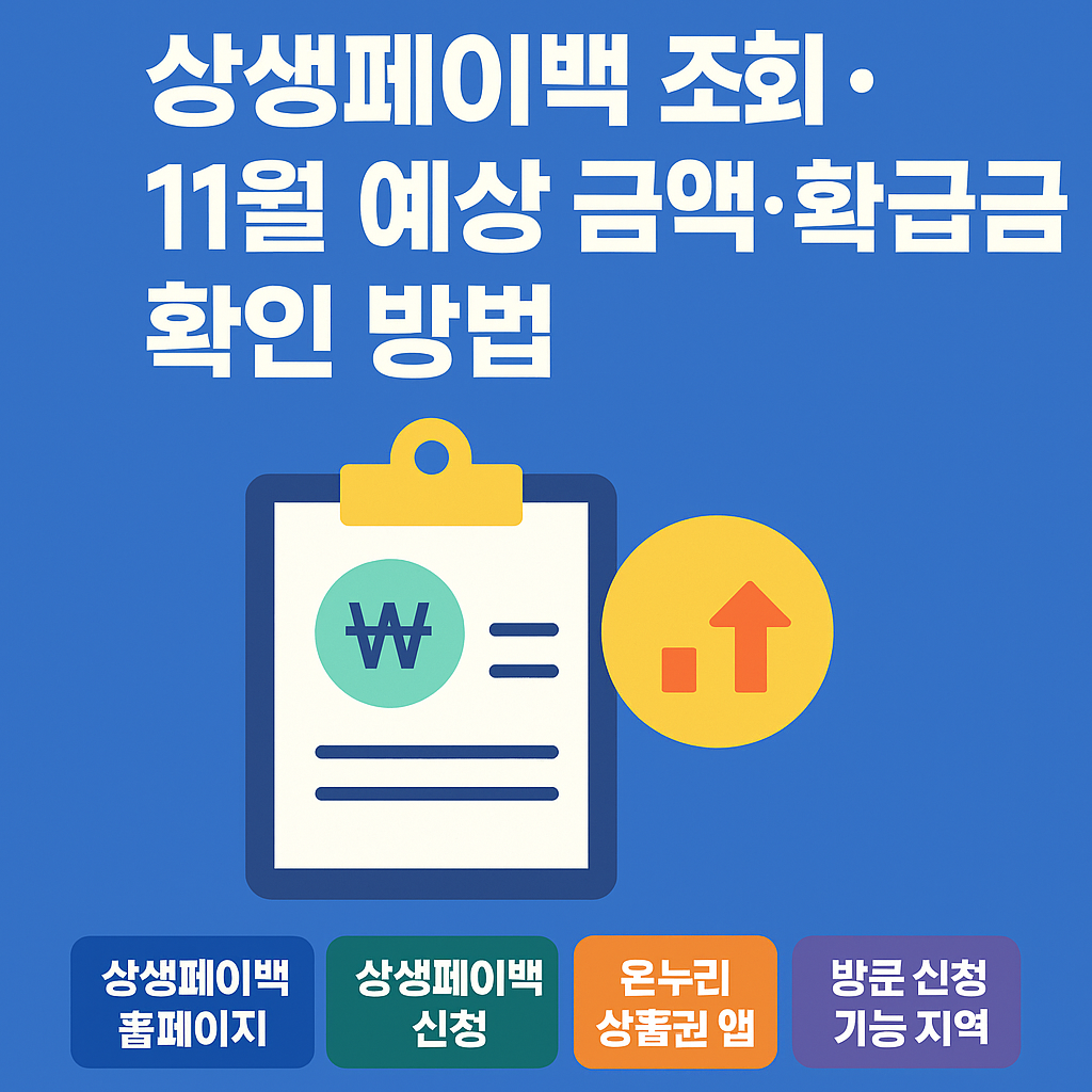 상생페이백신청조회환급